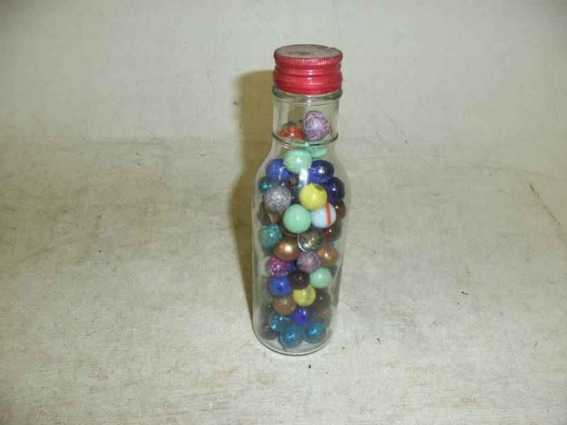 lot 22 image: Vintage Marbles in Jar