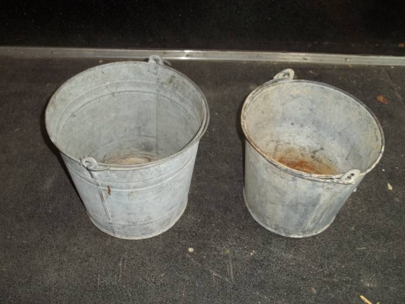lot 76 image: Pair of Vintage Pails