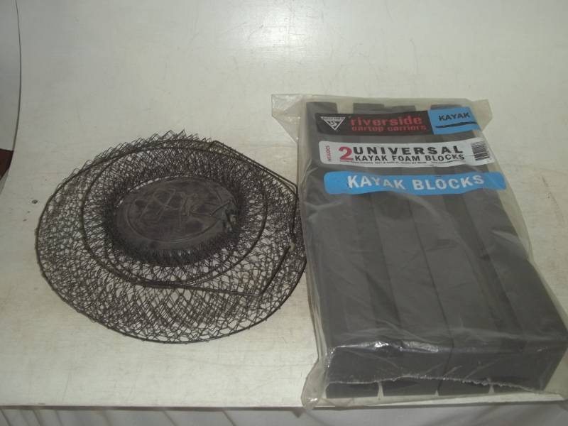 lot 111 image: Fish Basket and Kayak Foam Blocks