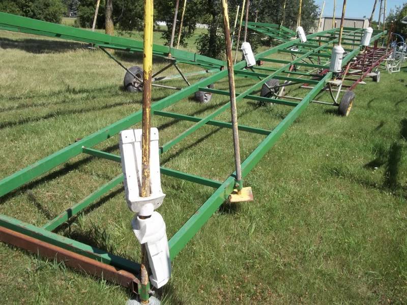 lot 217 image: 48 X 5 Rollin Steel Dock with Painted Cedar Decking