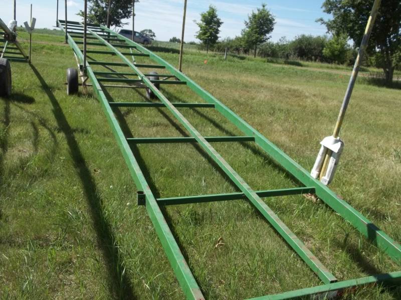 lot 218 image: 48 X 5 Rollin Steel Dock with Painted Cedar Decking