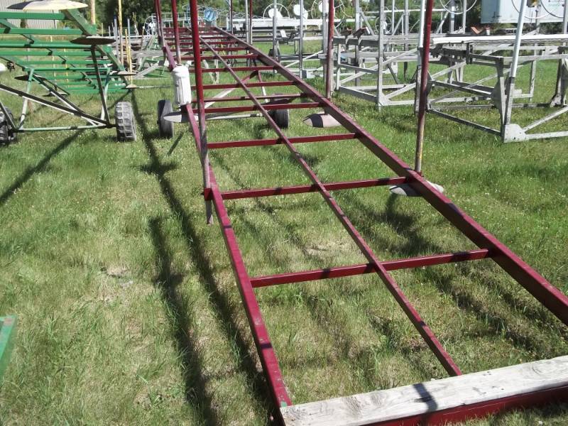 lot 219 image: 48 X 5 Rollin Steel Dock with Painted Cedar Decking