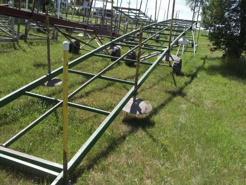 lot 220 image: 48 X 5 Rollin Steel Dock with Painted Cedar Decking