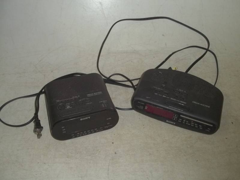 lot 239 image: Pair of Sony Radio Alarm Clocks