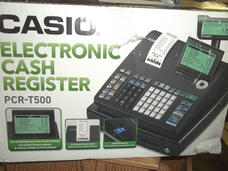 lot 272 image: Casio Electronic Cash Register