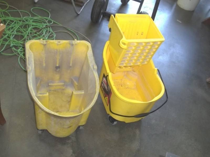 lot 304 image: Pair of mop buckets