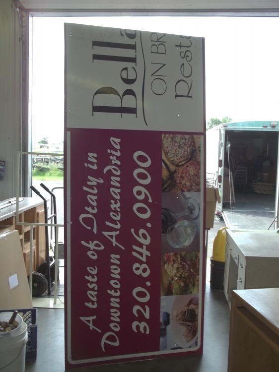 lot 347 image: Large Metal Store Sign 42 x 8