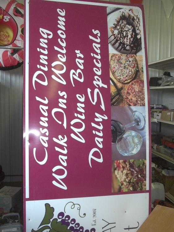 lot 348 image: Large Metal Store Sign 42 x 8