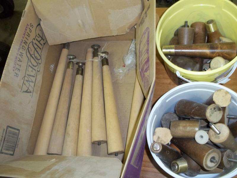lot 370 image: Wood Furniture Legs