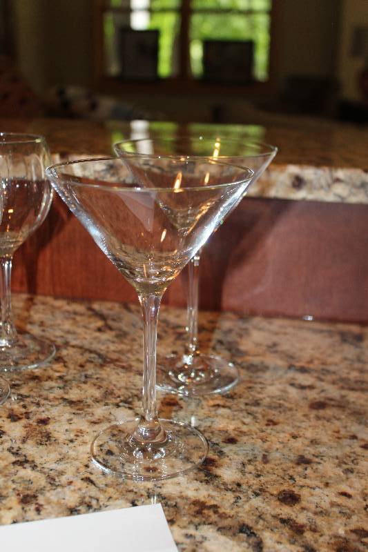 lot 138 image: Lot of (2) 7in. Martini Glasses