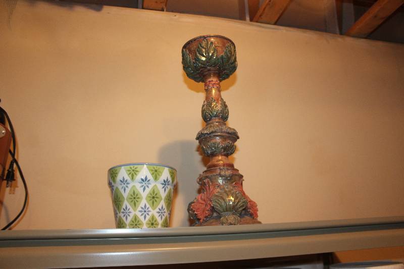 lot 89 image: Candle Holder, Decorative Pot