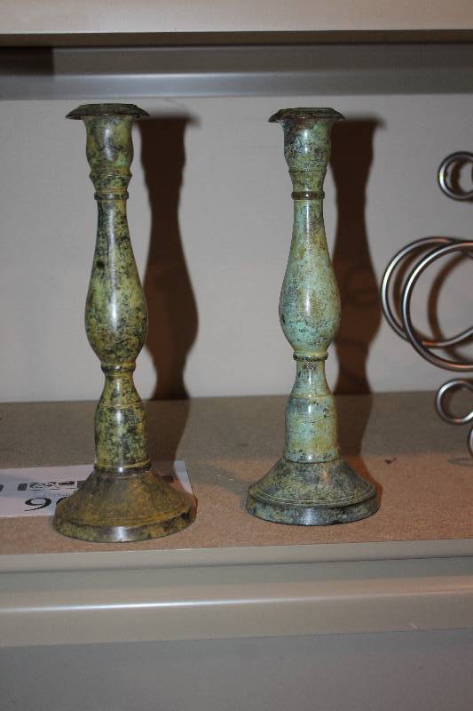 lot 90 image: Lot of (2) Candlesticks