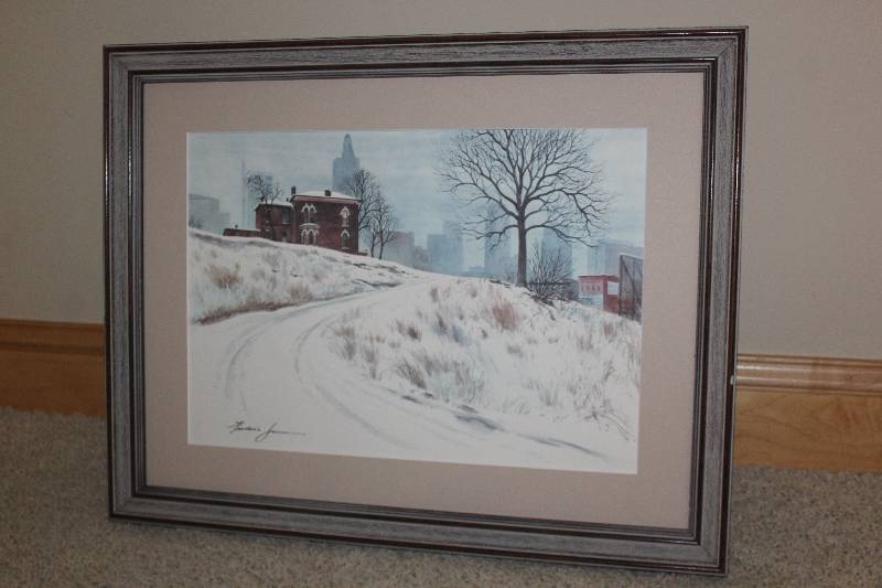 lot 133 image: Snow Signed Frederick James Framed Wall Art