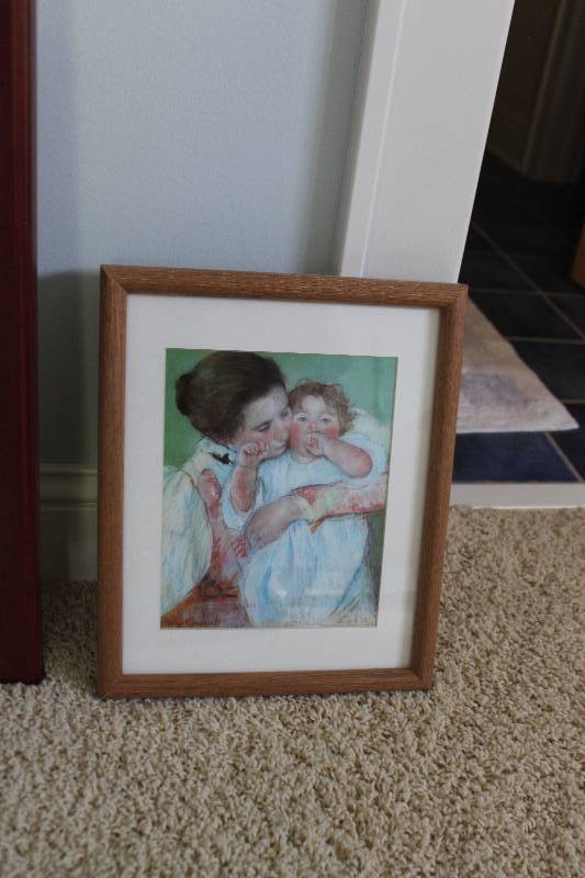 lot 102 image: Woman w Baby Framed Wall Art