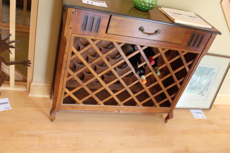 lot 11 image: 36-Bottle Wine Cabinet w Pull-out Drawer