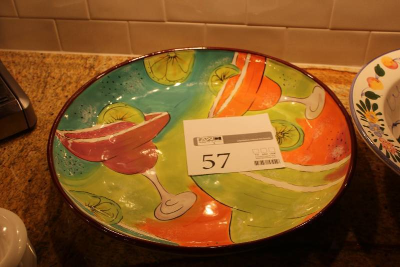 lot 57 image: Margarita Mambo Hand Painted Decorative Ceramic Plate