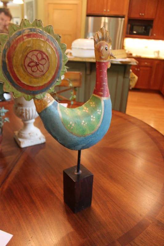 lot 45 image: Rooster Table Art