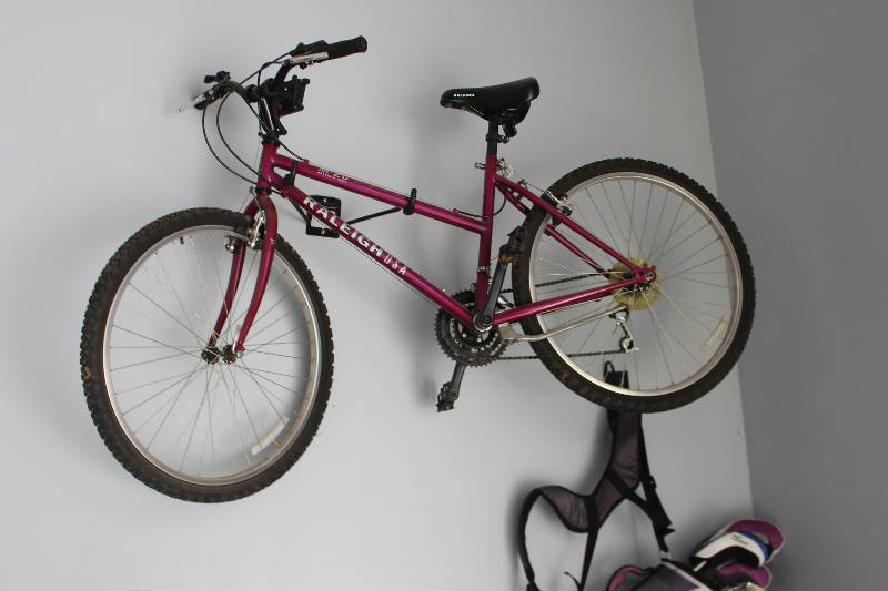 lot 106 image: Raleigh MT20 Mountain Bike Frame Red, Seat Black, Grips Black, Wheel Chrome