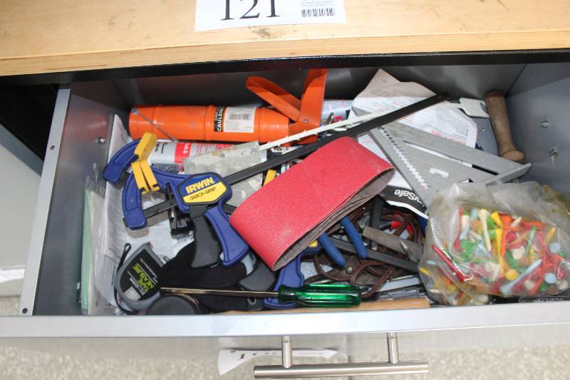 lot 109 image: Clamps, Levels, Caulk Guns, And More