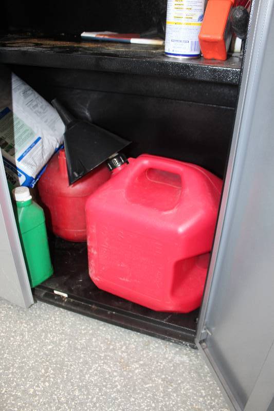 lot 111 image: Lot of (2) Plastic Gasoline Cans