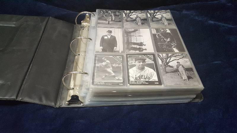 lot 101A image: Collectible Sport Cards in Individual Pocketed Protector in Three Ring Binder