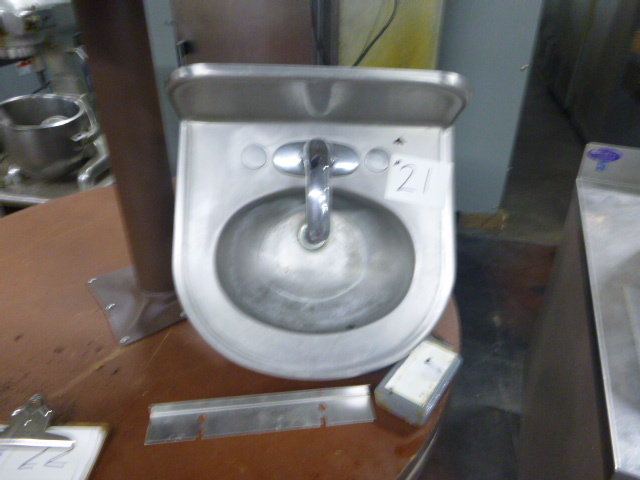 lot 21 image: Stainless Steel Hand  Sink