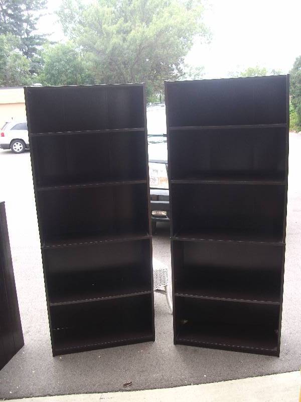 lot 33 image: Pair Of Expresso Book Cases