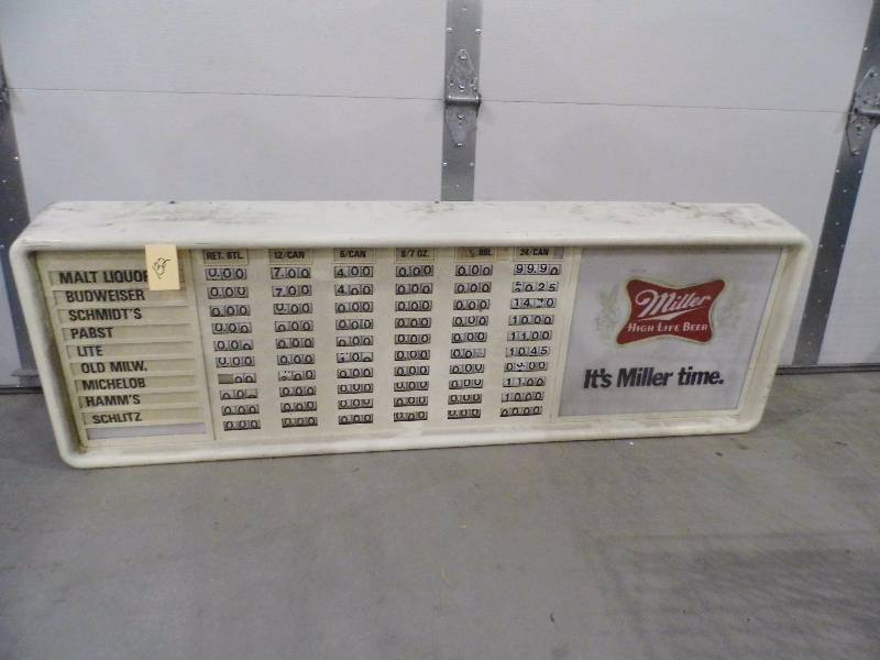 Miller Beer Sign