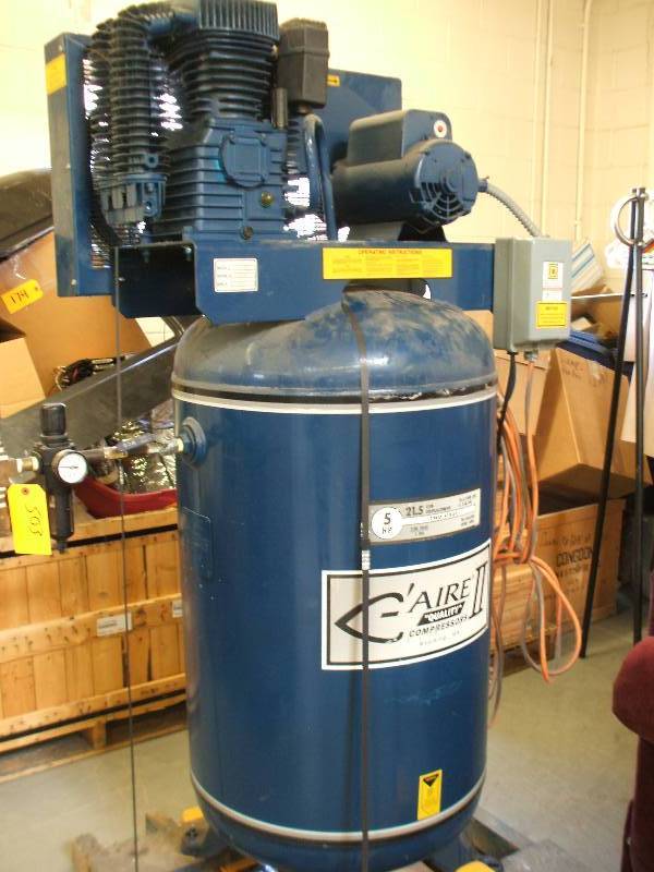 C Aire Model A130h030 G 13 Hp Gas Drive 30 Gallon Air Compressor