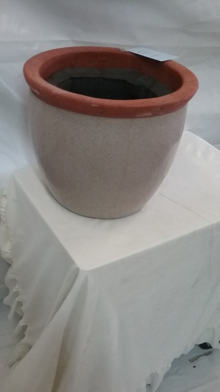 Cray Glazed Flower Pots