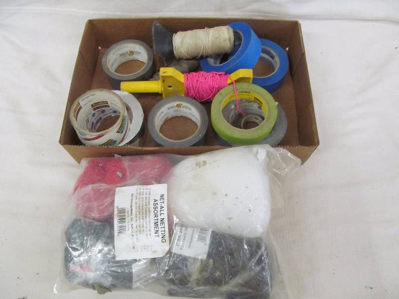 lot 30 image: tape, string, netting