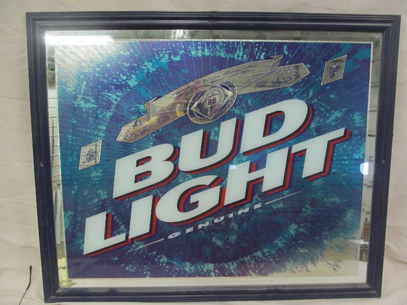lot 49 image: Bud light mirror