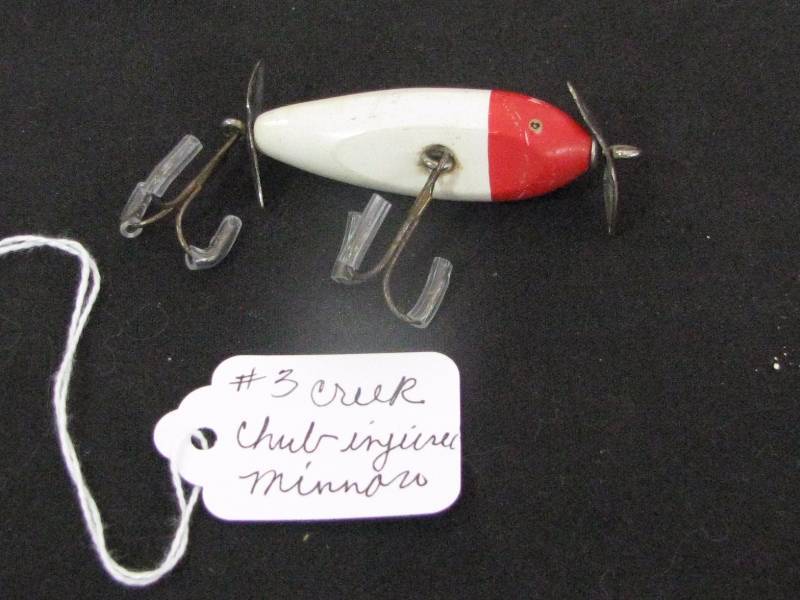 Sold at Auction: CREEK CHUB INJURED MINNOW WOOD FISHING