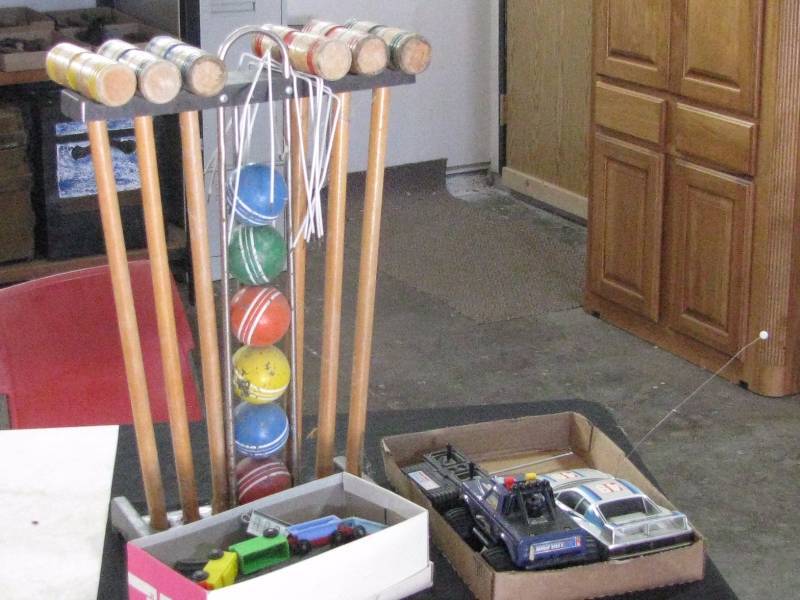 lot 63 image: Croquet Set & Cars