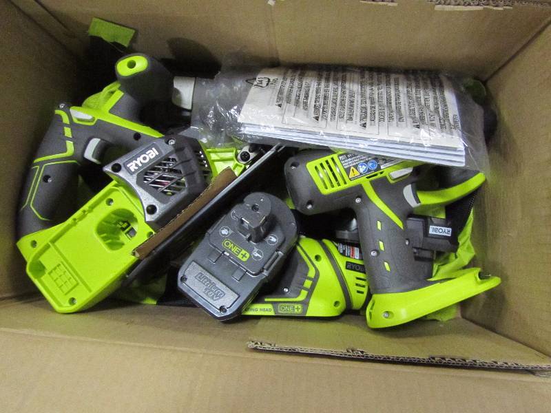 lot 35 image: Ryobi ONE 18-Volt Lithium-Ion Super Combo Kit (4-Piece)