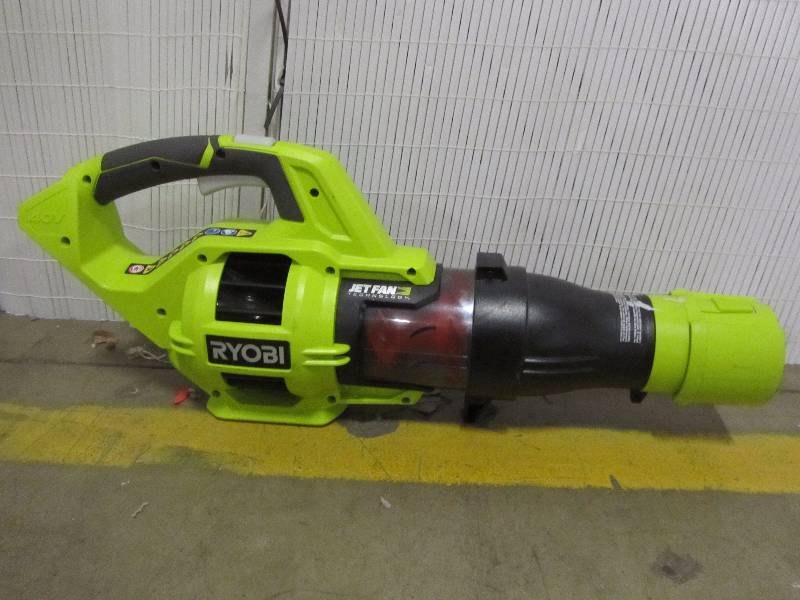lot 42 image: RYOBI 110 MPH 480 CFM 40-Volt Lithium-Ion Cordless Jet Fan Blower