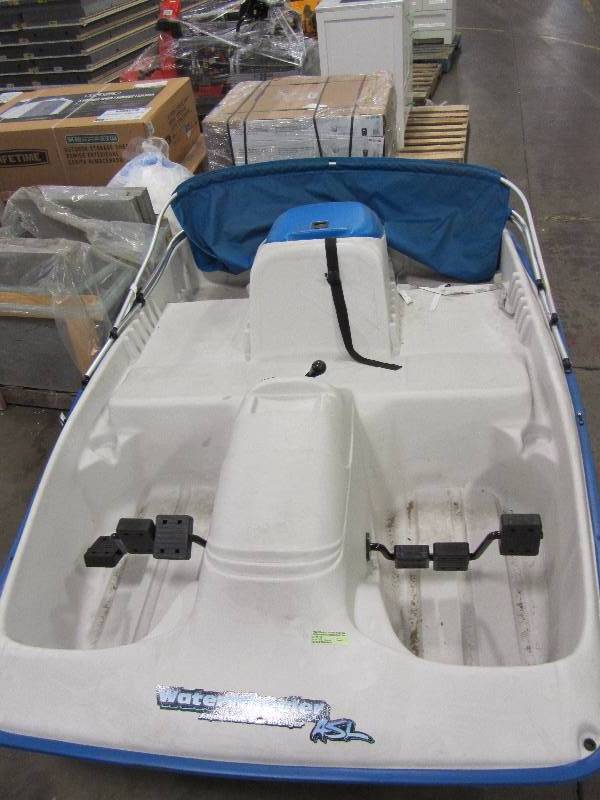 lot 65 image: Water Wheeler 5-Person Electric Pedal Boat with Canopy (UPDATED INFO)