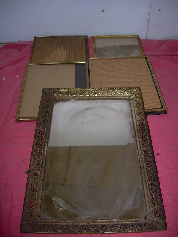 ANTIQUE FRAMES AND MIRROR
