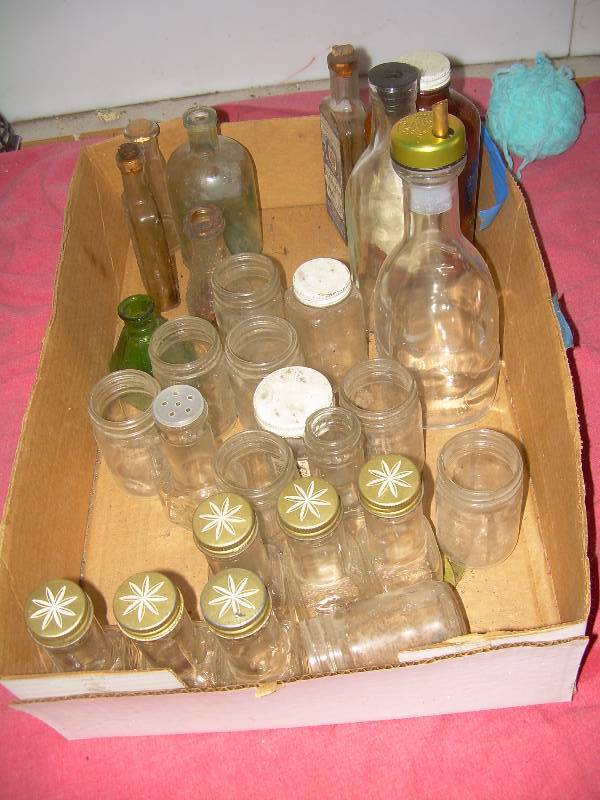 VINTAGE BOTTLES AND JARS