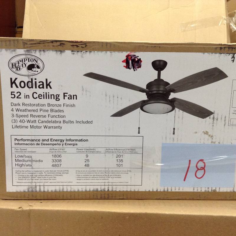 Hampton Bay Kodiak 52 in Ceiling Fan
