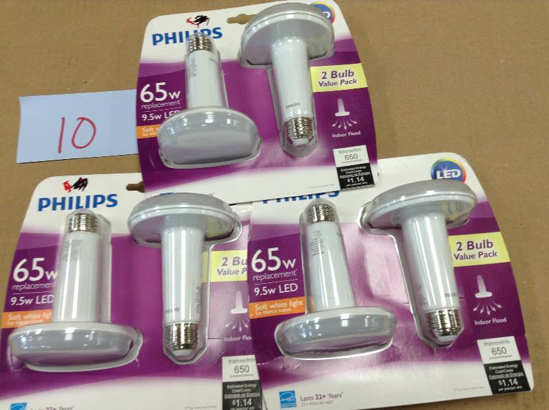 Lot of 3 Phillips SlimStyle 65W LED Flood