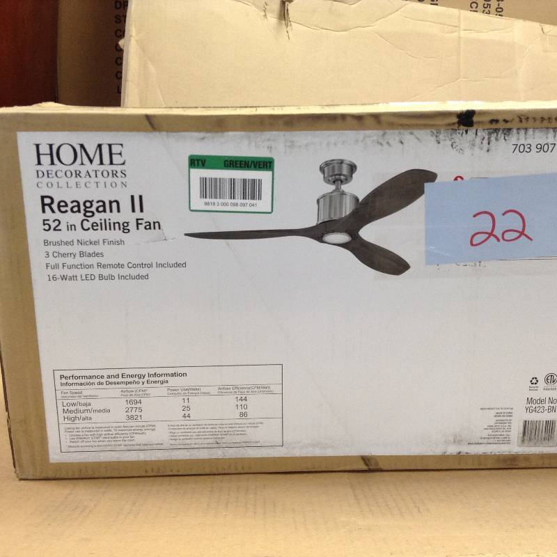 Home Decorators Reagan II 52 in Ceiling Fan