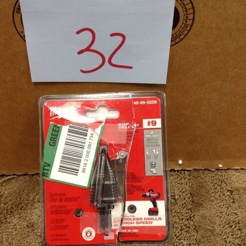 Milwaukee 78 in. and 1-18 in. #9 Step Drill Bit