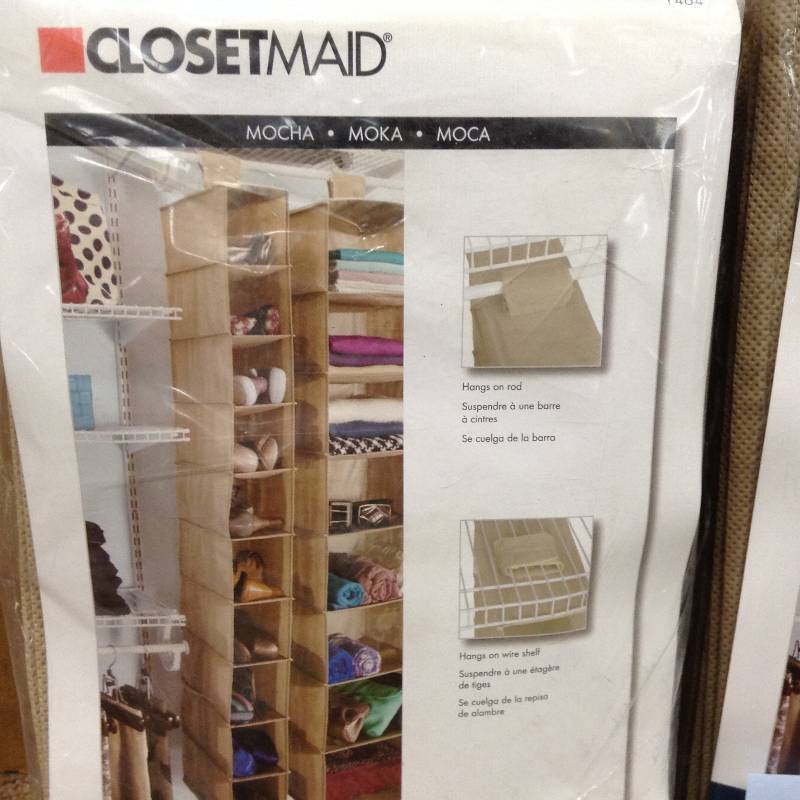 Lot of 2 Closetmaid 10 shelf Hanging Shoe Organizer