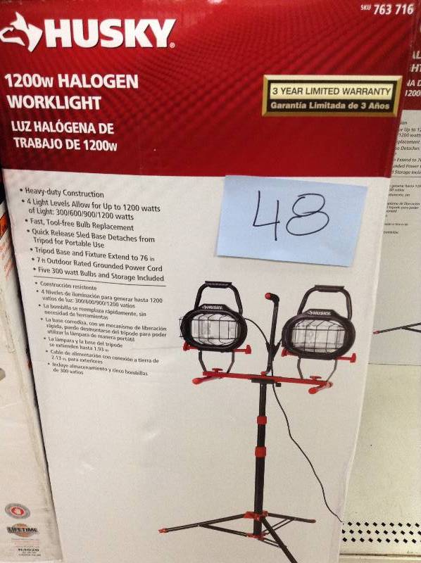 Husky 1200 W Halogen Worklight