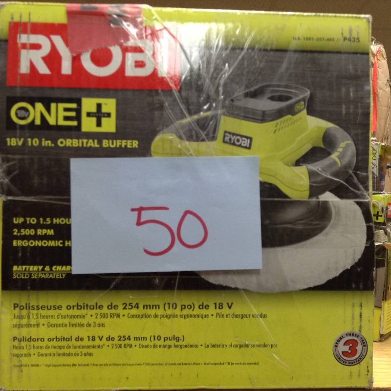 Ryobi One 18V 10 in Orbital Buffer