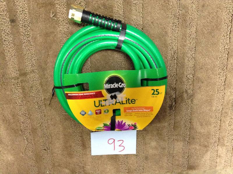 Miracle Gro Ultralite 25 Ft Water Hose Kx Real Deals St Paul Tools Patio Furniture Bath And Kitchen And More K Bid