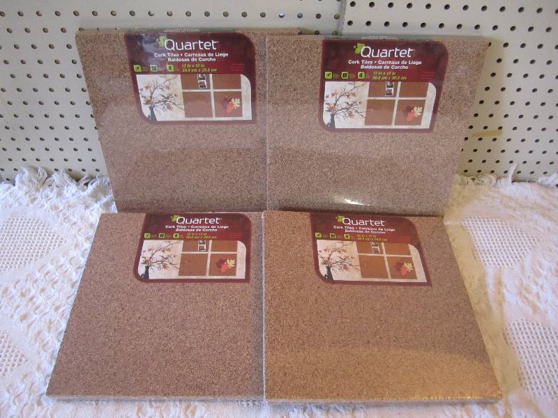 lot 29 image: Lot of 4 packs of Cork Tiles. 12 x...