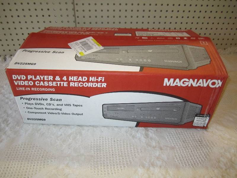 lot 35 image: Magnavox Combination DVD VHS Player...