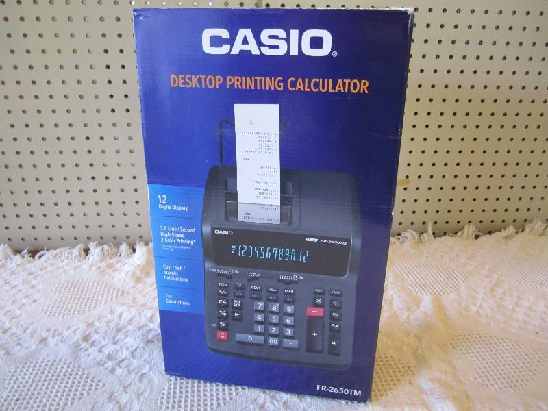 lot 37 image: Casio Desktop Printing Calculator O...
